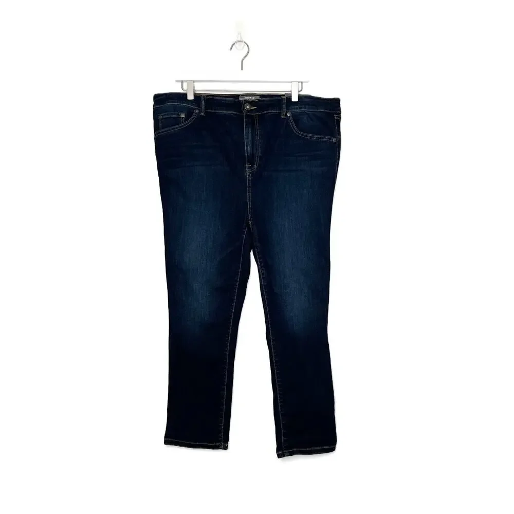 NEW Torrid Crop MidFit Super Skinny Jeans Womens 18 MId-Rise Soft Stretch Denim